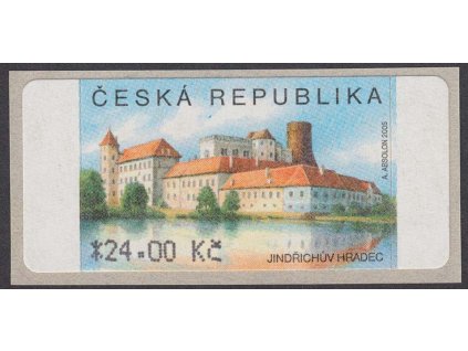 2006, 24 Kč Jindřichův Hradec, TV - tečka pod "R", Nr.AU 3/2, TV1, **