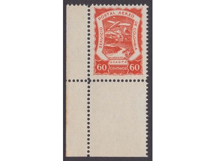 Kolumbie, SCADTA, 1921, 60 C letecká, kat. MiNr.16, * po nálepce, stopy