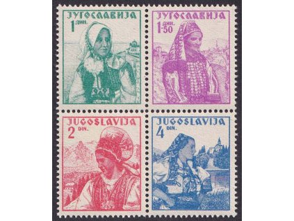 1937, 1-4 Výstava známek, MiNr.336-39, **
