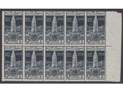 1912, 5 C Benátky, 10blok, 120Euro, MiNr.105, **