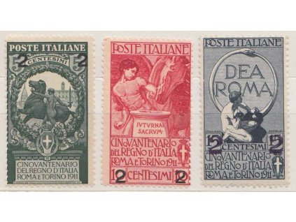 1913, 2C/5C-2C/15C série, MiNr.107-9, **