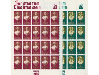 1980, 40-80 Rp Europa, archy, MiNr.741-742, **