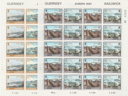 Guernsey, 1983, 13-20 P Europa, archy, MiNr.265-268, **