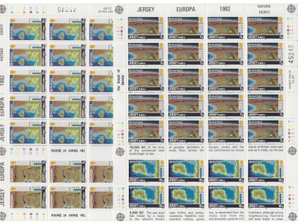 Jersey, 1982, 11-19 1/2 P Europa, archy, MiNr.278-81, **