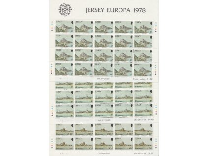 Jersey, 1978, 6-10 1/2 P Europa, archy, MiNr.177-179, **