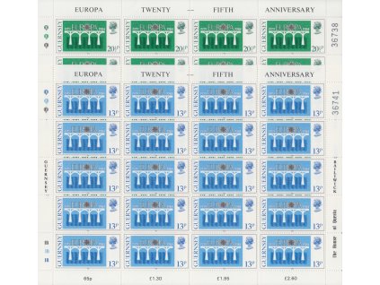 Guernsey, 1984, 13-20 1/2 P Europa, archy, MiNr.286-287, **