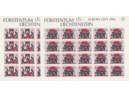 1982, 40-80 Rp Europa, archy, MiNr.791-792, **