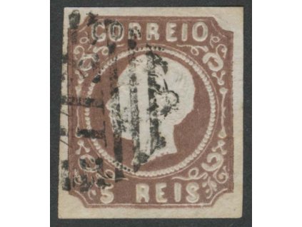 1862, 5R Luis, MiNr.12, razítkované