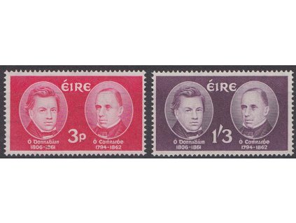 Irsko, 1962, 3Pg-1.3Sc´Pg série 0´Donovan, MiNr.153-54, **
