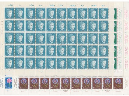 1963, 5-50 C série Pro Juventute, archy, MiNr.803-807, **