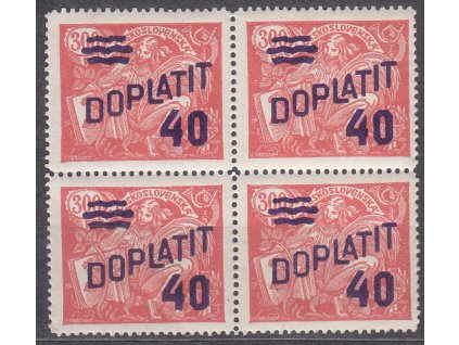 1926, 40/300h červená, 4blok, Nr.DL44, **, ilustrační foto