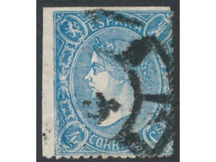 1865, 4Cs Isabella, MiNr.68, razítkované