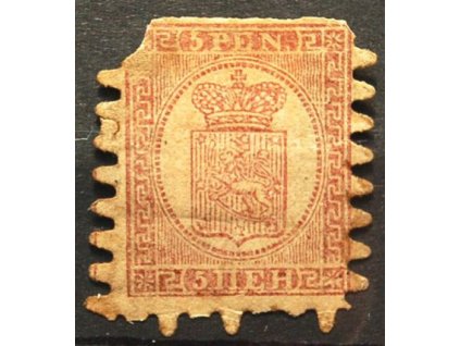 1866, 5P Znak, špatná jakost, MiNr.5, * po nálepce