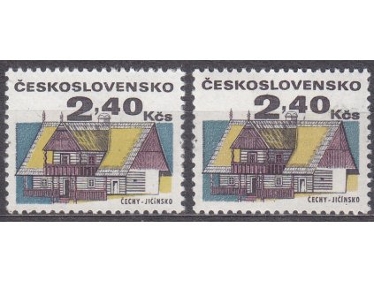 1971, 2.40Kčs, I a II.typ, Nr.1878, **