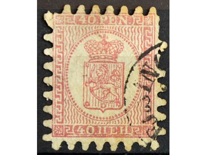 1866, 40P Znak, horší jakost, razítkované