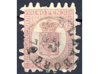 1866, 40P Znak, Mi.100Euro, MiNr.9, razítkované