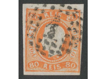 1866, 80R Luis, MiNr.22, razítkované