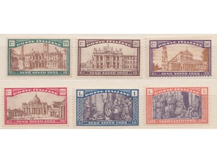 1924, 20C-5L série Heiliges Jahr 1925, MiNr.206-11, ** , dv