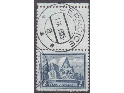 2Kč Arras, horní kupon, Nr.290, razítkované, krásný kus