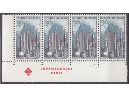 1979, 30h SNP, rohová 4páska s datem tisku, Nr.2387, **, ilustrační foto
