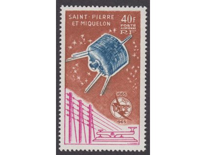 St. Pierre et Miquelon, 1965, 40 Fr Družice, MiNr.412, **