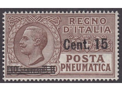 1924, 15C/10C Potrubní pošta, MiNr.173, * po nálepce