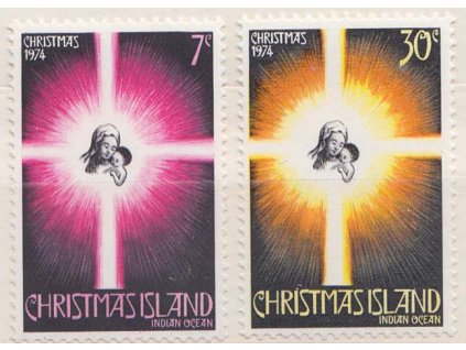 Christmas Islands, 1974, 7-30 C série Vánoce, MiNr.61-62, **