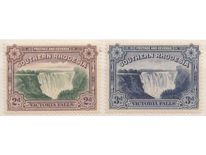 Southern Rhodesia, 1932, 2-3 P série Vodopády, MiNr.30-31, **