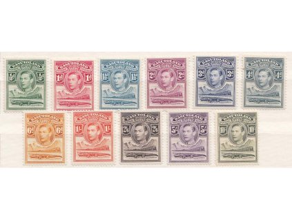 Basutoland, 1938, 1/2P-10Sh série Jiří VI., MiNr.18-28, */**