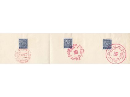 1939, Brno, Narozeniny vůdce + neúřední kašety, pamětní list