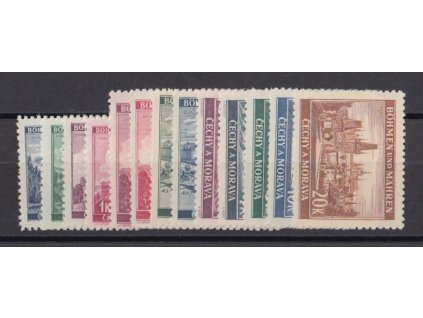 1939, 40h-20K Krajinky I, série, Nr.28-40, **, ilustrační foto