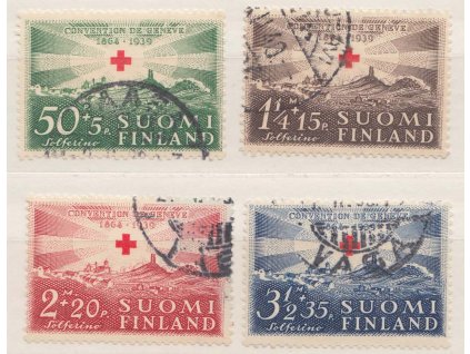 1939, 50P-3 1/2M série ČK, MiNr.217-20, razítkovgané