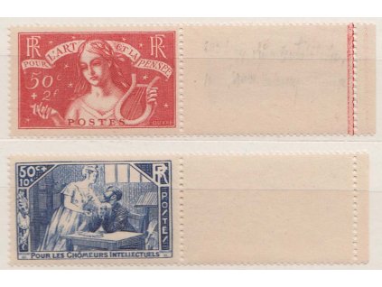 1935, 50 C série s kupony, MiNr.303-304, **