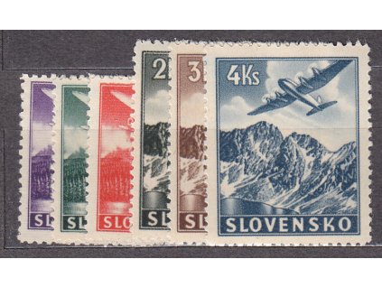 1939, 30h-4Ks Letecké, série, Nr.L1-6, **, ilustrační foto
