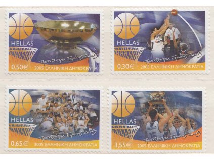 2005, 0.30-3.55 Euro série Basketbal, MiNr.2317-20, **