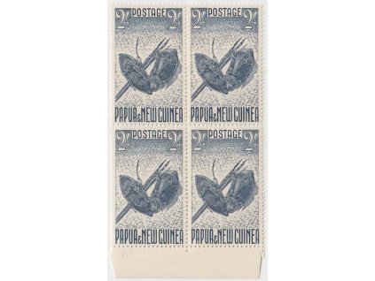 Papua a Nová Guinea, 1952, 2 Sh Masky, 4blok, MiNr.18, **