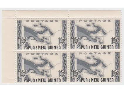 Papua a Nová Guinea, 1952, 10 Sh Mapa, 4blok, MiNr.22, **