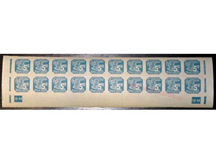 5h modrá, 20pás s DČ 19-44, Nr.NV11, **