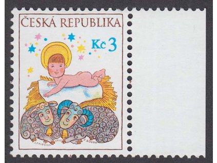 1999, 3 Kč Vánoce, DV - ryska mezi RE, Nr.240, ** , ZP 30/2