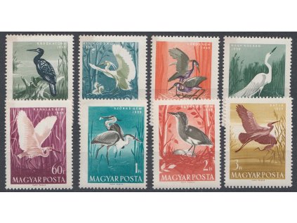 1959, 10f-3Ft série Vodní ptáci, MiNr.1593-1800, **