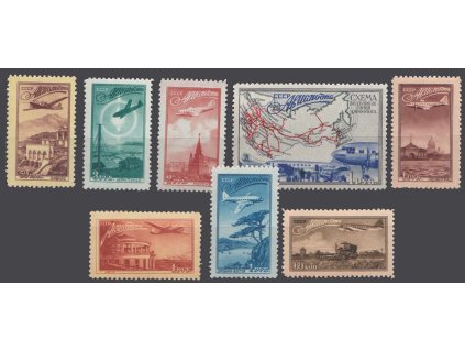 1949, 50K-3R letecká série, MiNr.1401-8, **