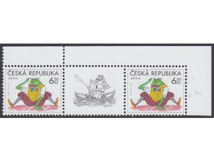 2004, 6.50 Kč Žabák, DV - nedotisk červené barvy, Nr.402, ** , ZP 4/A