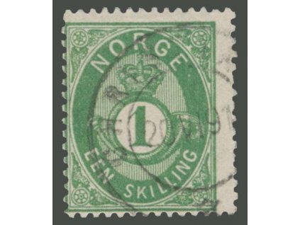 1872, 1Sk zelená, MiNr.16, razítkované