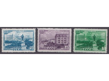 1948, 30K-1R série Swerdlowsk, MiNr.1298-1300A, **