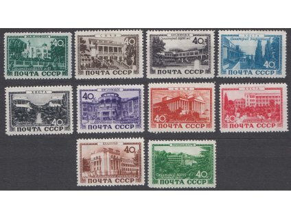 1949, 40 K série Lázně, MiNr.1371-80, **