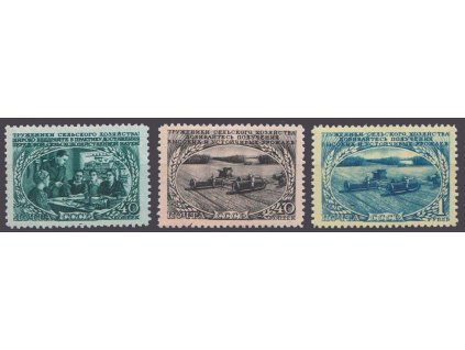 1950, 40K-1R série Zemědělství, MiNr.1470-72, **