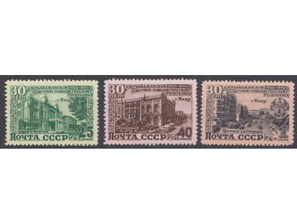 1950, 25K-1R série Azerbajdžán, MiNr.1477-79, **