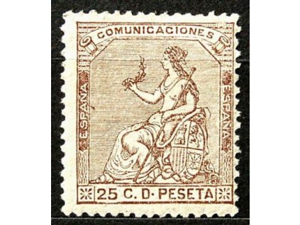 1873, 25C Hispania, dv, MiNr.129, *