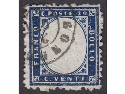 1862, 20 C Emanuel, MiNr.10, razítkované, roh dv