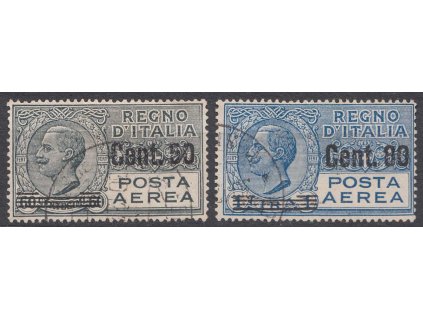 1927, 50C/60C-80C/1L letecká série, MiNr.270-71, **